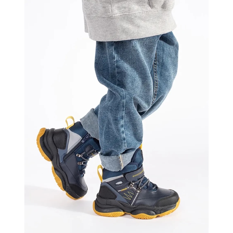 Magas, hőszigetelt fiúcsizma kék 1 Magas, hőszigetelt fiúcsizma kék 1