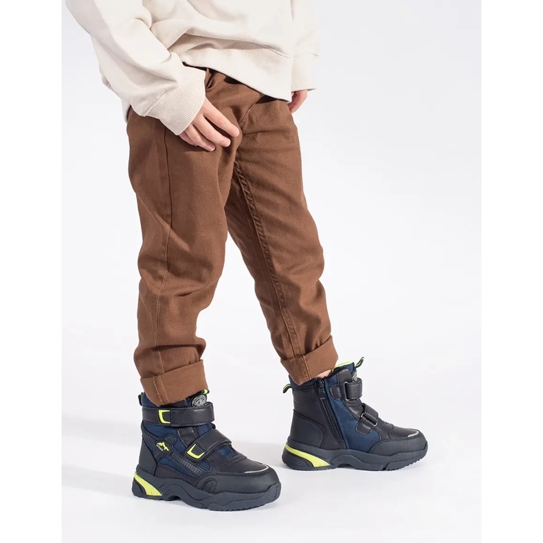 Sötétkék szigetelt fiúcsizma 1