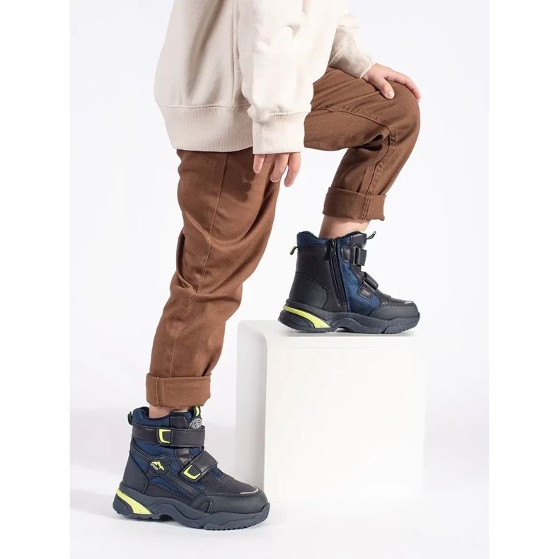 Sötétkék szigetelt fiúcsizma 2