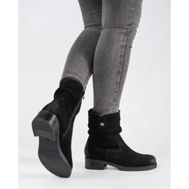 Fekete bokacsizma, Sergio Leone fodros bőr felsőrésszel 1