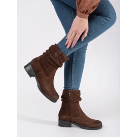 Barna bokacsizma, Sergio Leone fodros bőr felsőrésszel 1