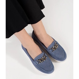 Goodin Bőr kék láncolók lánccal a peronon 1 Goodin Bőr kék láncolók lánccal a peronon 1