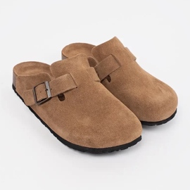 Goodin Barna bőr papucs 1