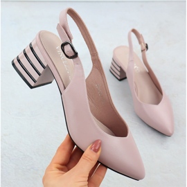 Női szivattyúk egy dekoratív sarokú rózsaszín VinceZa 62217 1