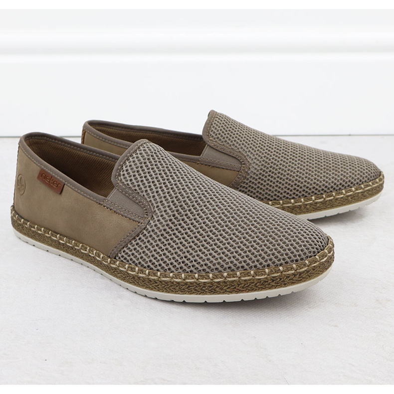 Férfi cipő beillesztett bézs rieker b5265-65 1