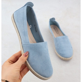 Espadrilles női csúszó velúr kék potocki py16332 1