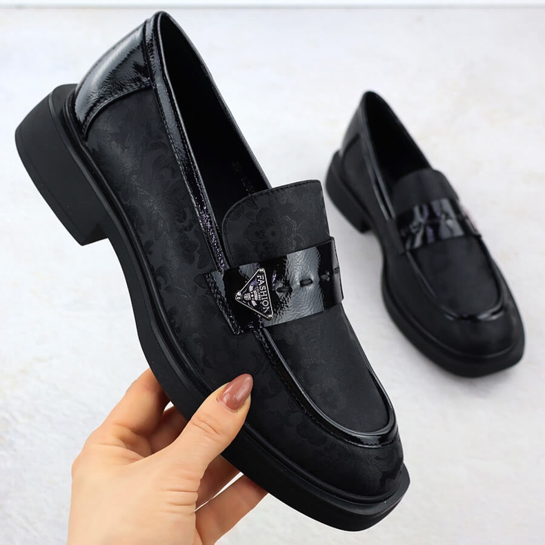 Női cipő lordok fekete potocki sz12650 1