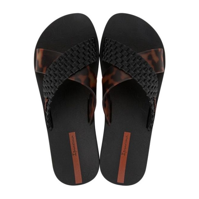 Ipanema diavia diák 27214 bc402 fekete leopárd flip -flops 1
