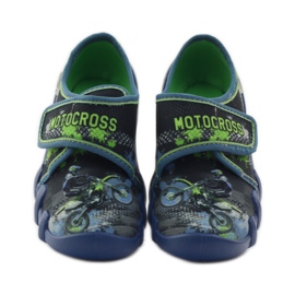 Befado gyerekcipő papucs tornacipő 273x226 sötétkék zöld 4