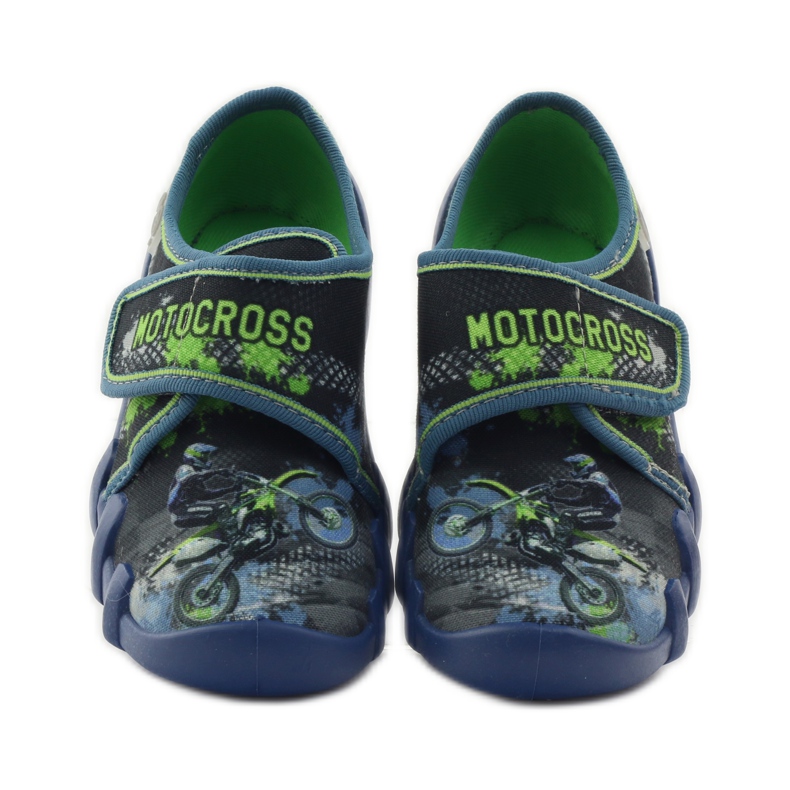 Befado gyerekcipő papucs tornacipő 273x226 sötétkék zöld 4