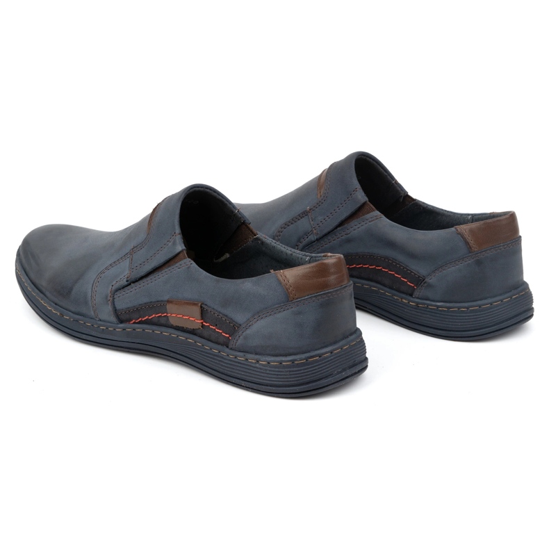 Olivier Férfi mokaszinbőr 520 sötétkék 4