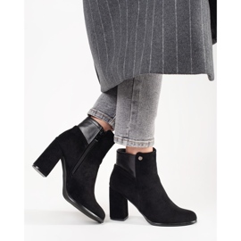 Goodin Fekete velúr bokacsizma 1