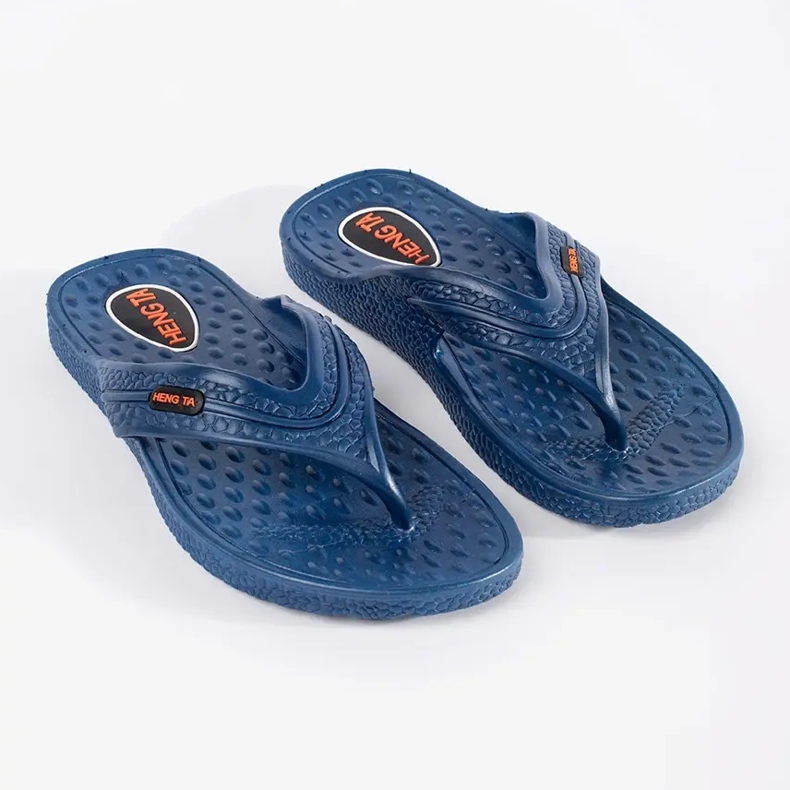 Kék férfi flip -flops 1
