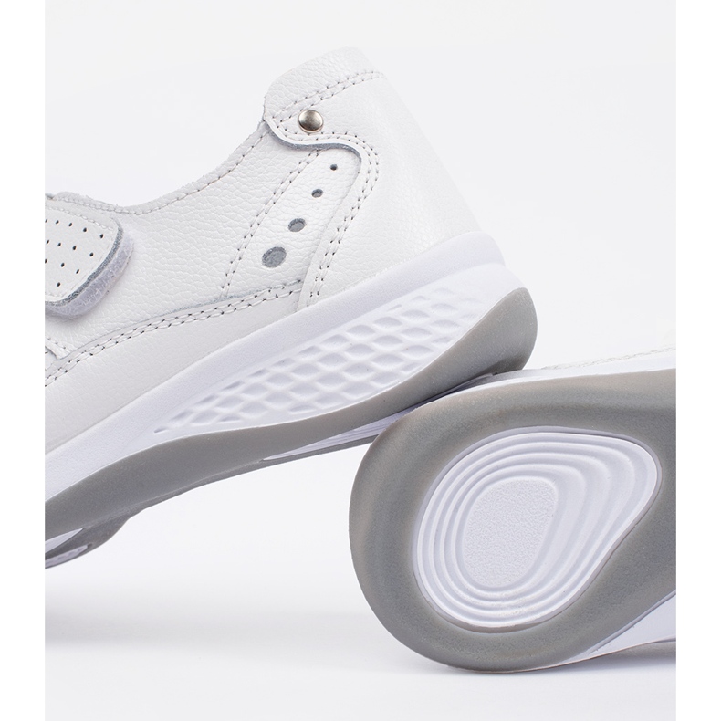 Goodin Dobott fehér bőr szandál 2