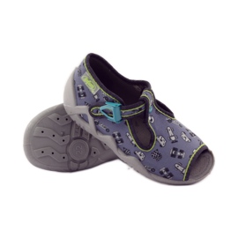 Befado papucs 217p092 chasers zöld szürke fekete fehér 3