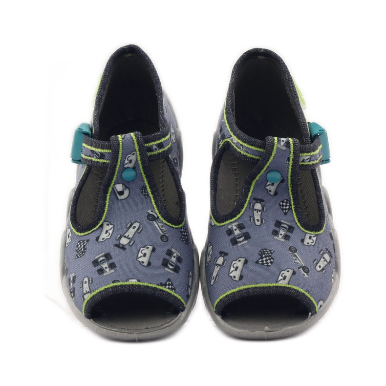 Befado papucs 217p092 chasers zöld szürke fekete fehér 4