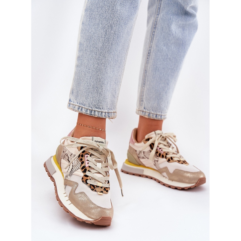 Cipők női sportcipő d.franklin dfsh378006 arany aranysárga 2
