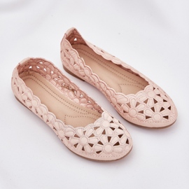 Nyitott gyermekek ballerinák rózsaszín csillogással 2