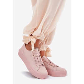 Big Star Női cipők a platformon, öko bőr nagy csillaggal RR274A294 rózsaszín 1 Big Star Női cipők a platformon, öko bőr nagy csillaggal RR274A294 rózsaszín 1
