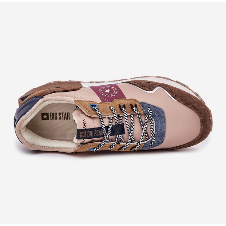 Férfi velúr cipők az RR174475 Big Star-on Hi-Polish bézs rendszer 2