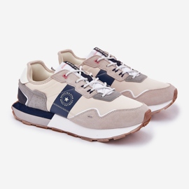 Férfi velúr cipők a Big Star RR174471 Hi-Polish System Platformon szürke 1