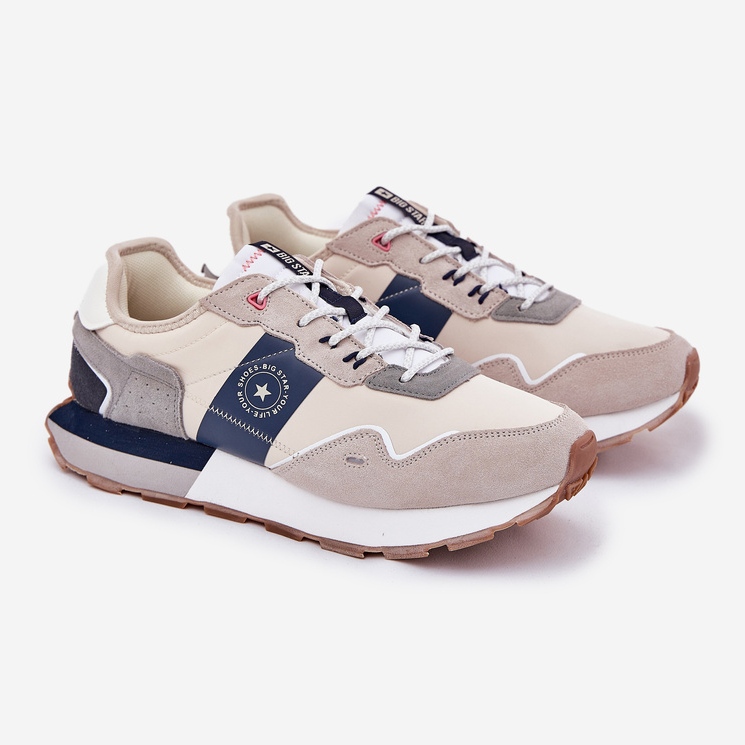 Férfi velúr cipők a Big Star RR174471 Hi-Polish System Platformon szürke 1 Férfi velúr cipők a Big Star RR174471 Hi-Polish System Platformon szürke 1