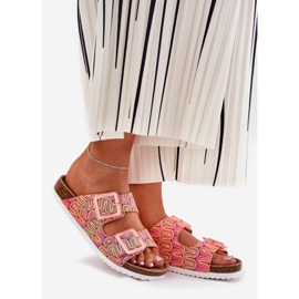 S.Barski Női papucs flopok csatokkal és csillogással S. Barski RB51-006 Orange narancssárga 1 S.Barski Női papucs flopok csatokkal és csillogással S. Barski RB51-006 Orange narancssárga 1