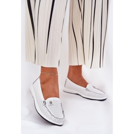 S.Barski Női bőr kekszek S. Barski LR51-673 Fehér 2