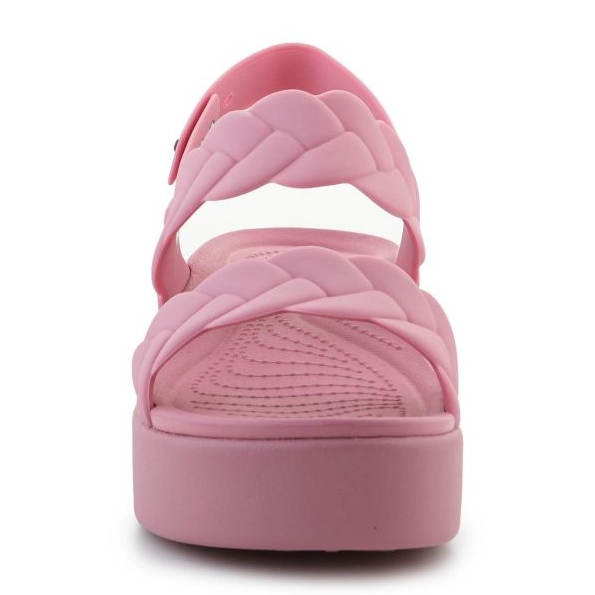 Crocs Brooklyn szövött alacsony ék 209977-6xx szandál rózsaszín 2