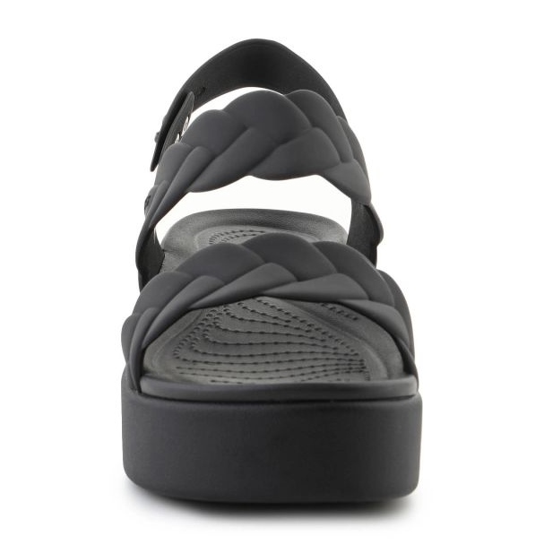 Crocs Sandals Brooklyn szövött alacsony ék 209977-060 fekete 2