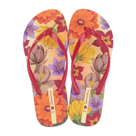 Ipanema flip -flops Verao trópusi fem 27197 BB263 piros 1