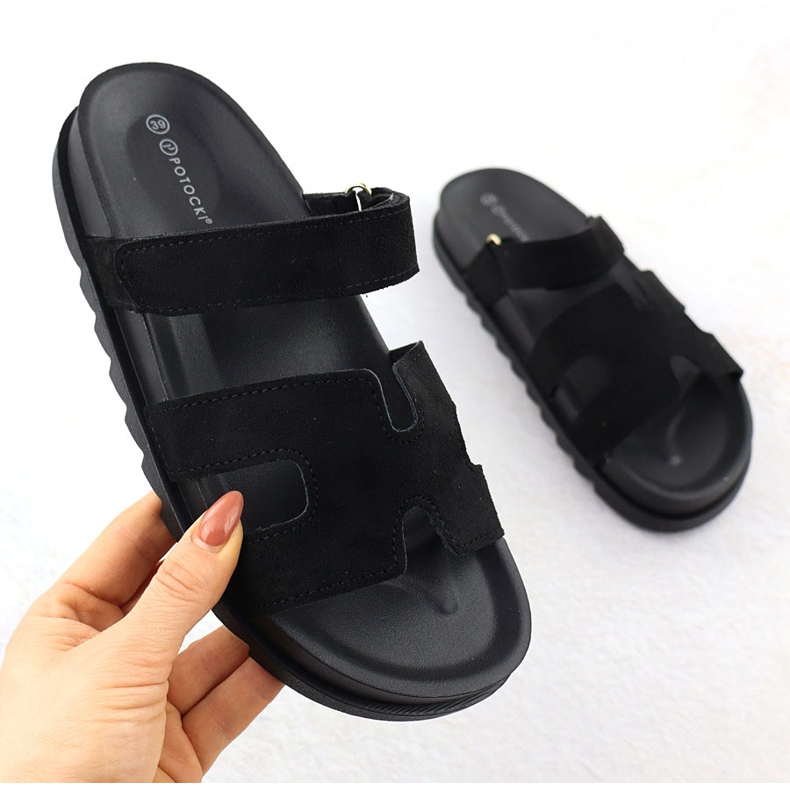 Női papucs fekete potocki gn17303 1