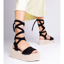 Seastar Fekete platform espadrillák a Loiseau-tól 2