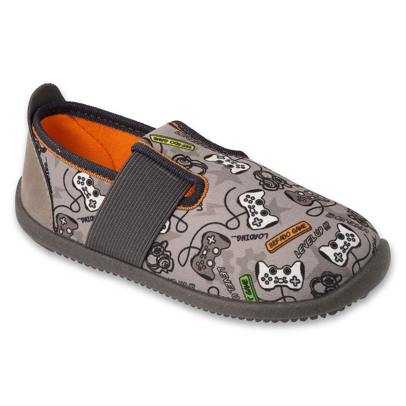 Befado gyerekpapucs, rugalmas alsó, 901X021, szürke 1