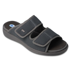 Befado Dr.ORTO férfi papucs antibakteriális pu talpbetéttel 083M002 szürke 1