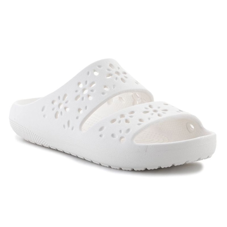 CROCS Classic Floral Cutout Sandal 210966-0WV Flip flopok fehér 1