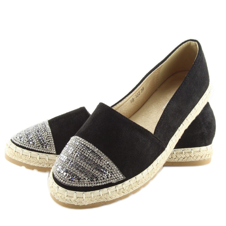 Fekete női espadrill H8-102 fekete 1 Fekete női espadrill H8-102 fekete 1