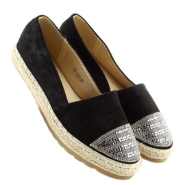 Fekete női espadrill H8-102 fekete 2 Fekete női espadrill H8-102 fekete 2