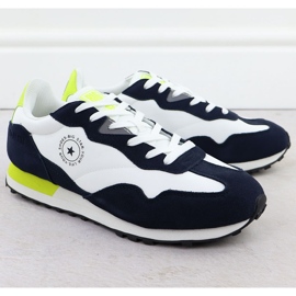 Big Star Férfi bőr sportcipő cipők fehér és sötétkék nagy csillag RR174408 1