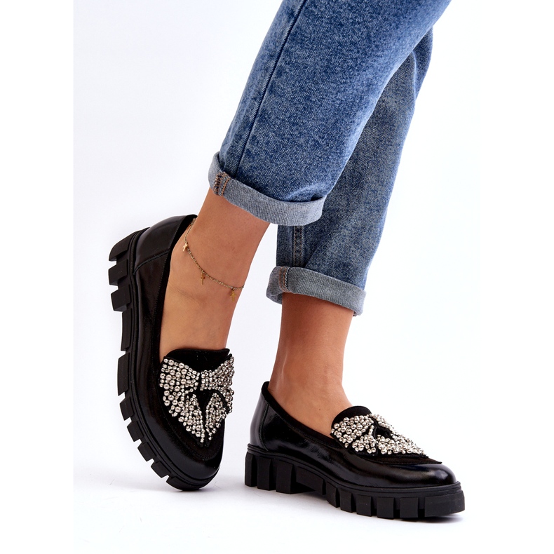 Női patent mokaszin Laura Messi 2785 Fekete 2