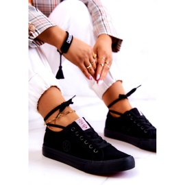 Cross Jeans Női anyagi cipők kereszt farmer jj2r4049c fekete 4