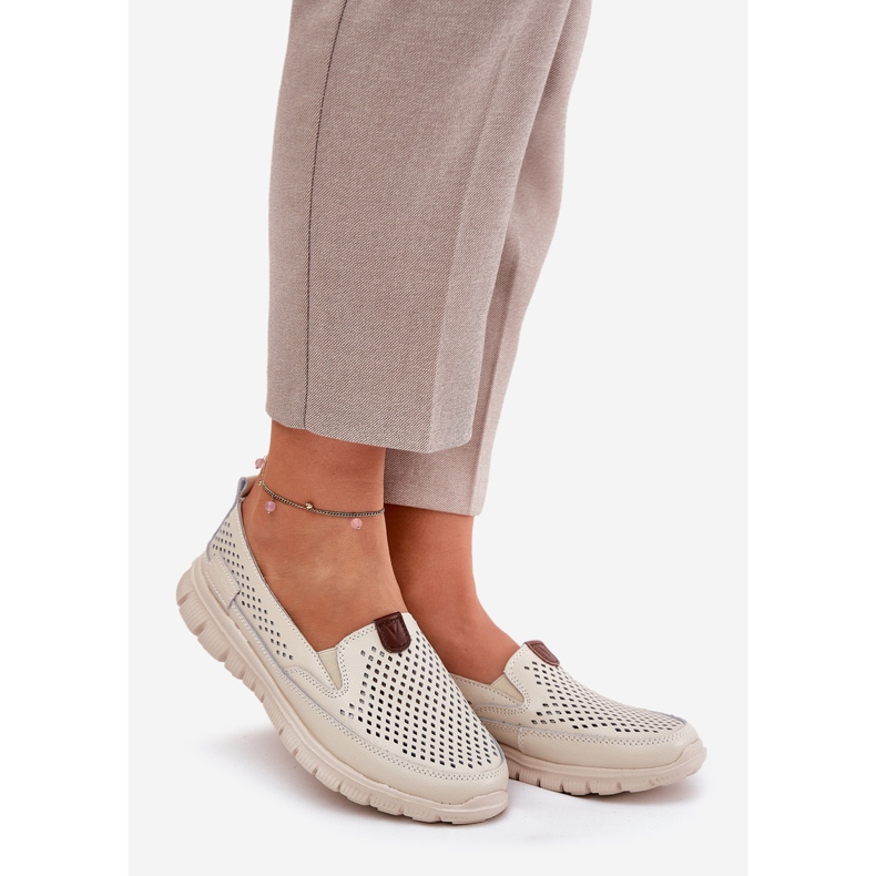 OpenWork Vinceza 95336 természetes balerinas bézs 1