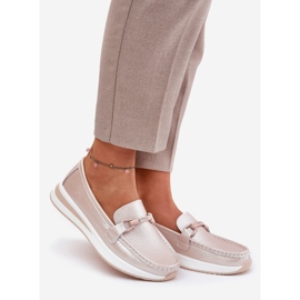 S.Barski Női bőr kagylók S. Barski GR51-598 Pearl Pink rózsaszín 1