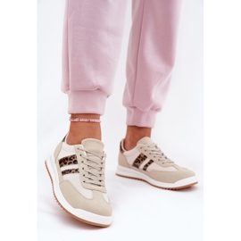 Evento Női cipők öko velúr leopárd bézsával 2 Evento Női cipők öko velúr leopárd bézsával 2