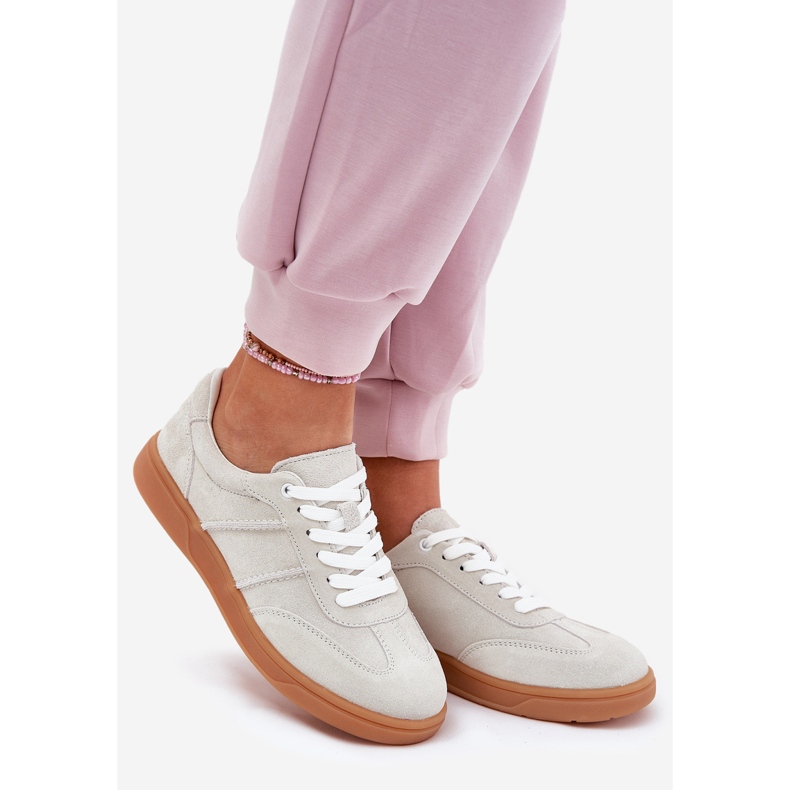 Evento Suede alacsony cipők nők szürke 1