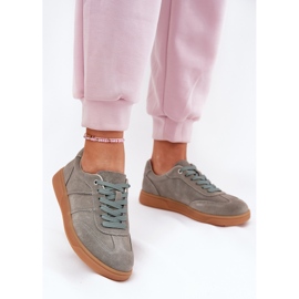 Evento Suede Low cipők női zöld paliána 2 Evento Suede Low cipők női zöld paliána 2