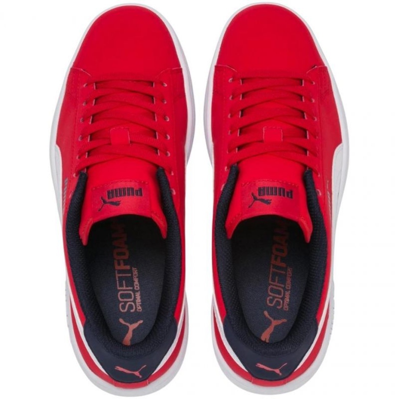 Puma Smash v2 Buck High Risk cipő 365182 07 piros 1