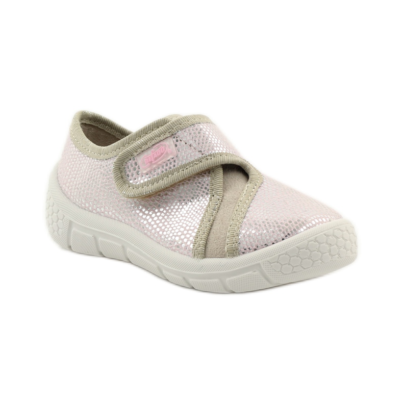 Papucs világos alsó talpbetét SOFT-B Befado rózsaszín szürke barna 1