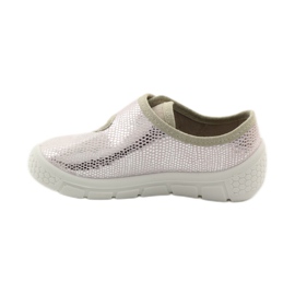 Papucs világos alsó talpbetét SOFT-B Befado rózsaszín szürke barna 2