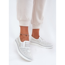 Evento A női cipő fehéren csúszott 2 Evento A női cipő fehéren csúszott 2